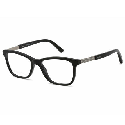 Swarovski Women's Eyeglasses - Shiny Black Rectangular Frame Crystal | SK5117 001 ,