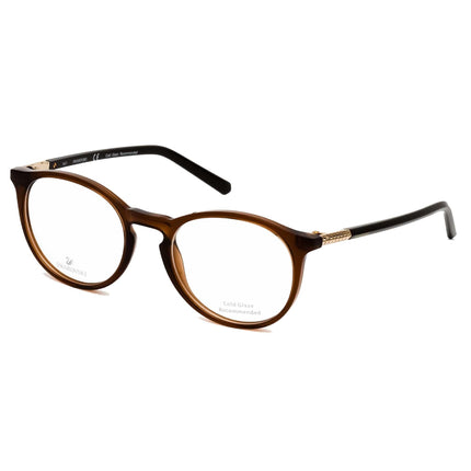 Swarovski Women's Eyeglasses - Shiny Dark Brown Round Full-Rim Frame | SK5217 048 ,