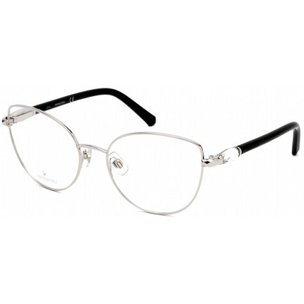 Swarovski Women's Eyeglasses - Shiny Palladium Cat Eye Full-Rim Frame | SK5340 016 ,