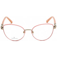 Swarovski Women's Eyeglasses - Shiny Pink Cat Eye Metal Full-Rim Frame | SK5340 072 ,