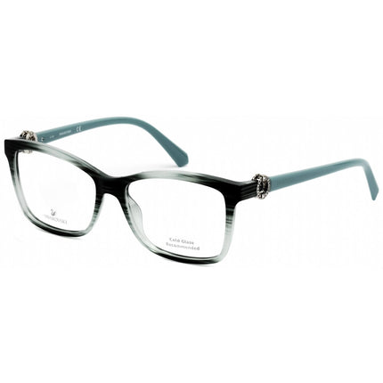 Swarovski Women's Eyeglasses - Shiny Turquoise Rectangular Plastic Frame | SK5255 087 ,
