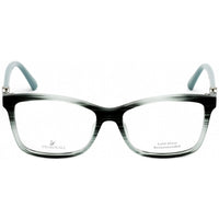 Swarovski Women's Eyeglasses - Shiny Turquoise Rectangular Plastic Frame | SK5255 087 ,