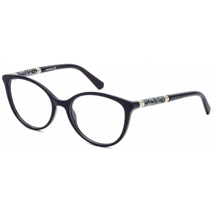Swarovski Women's Eyeglasses - Shiny Violet Cat Eye Full-Rim Frame | SK5258 081 ,