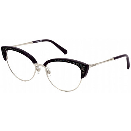 Swarovski Women's Eyeglasses - Shiny Violet Cat Eye Full-Rim Frame | SK5363 081 ,