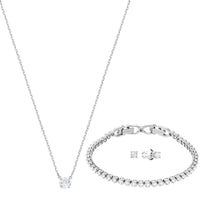 Swarovski Women's Jewelry Set - Attract Emily Rhodium-Plated Crystals | 5408443 ,