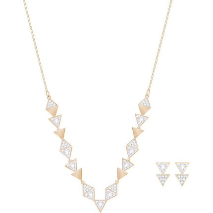 Swarovski Women's Jewelry Set - Heroism Rose Gold Plated Clear Crystal | 5300923 ,