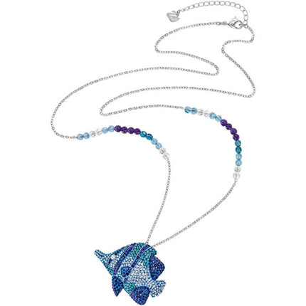 Swarovski Women's Necklace - Enchanted Fish Crystal Pendant Metal Plating | 5195533 ,