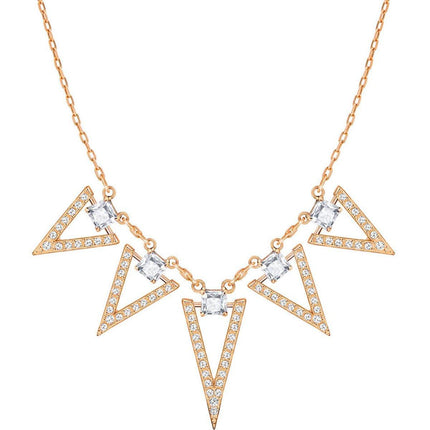 Swarovski Women's Necklace - Funk Rose Gold-Plated Clear Crystal Large | 5385656 ,