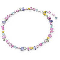 Swarovski Women's Necklace - Gema All Around Rhodium Plated Multicolor | 5613738 ,