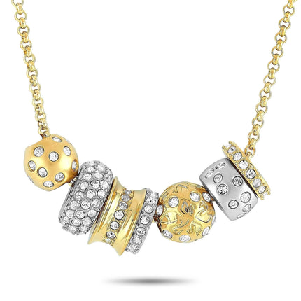 Swarovski Women's Necklace - Gold Silver & Crystal Mix Kauri | 1093310 ,