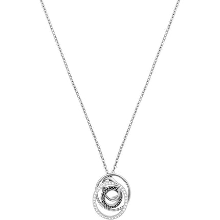 Swarovski Women's Necklace - Greeting Rhodium Plated Ring Pendant | 5411123 ,