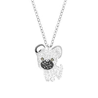 Swarovski Women's Necklace - Little Dog Pendant Rhodium Plated | 5374446 ,
