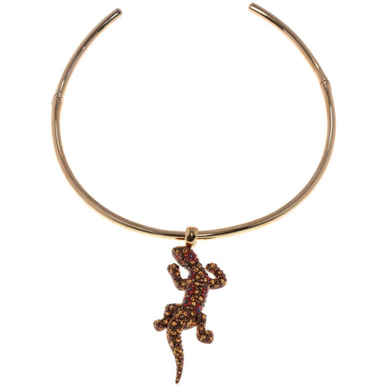 Swarovski Women's Necklace - Lizard Rainbow Crystals Union Island Ghecko | 5546231 ,