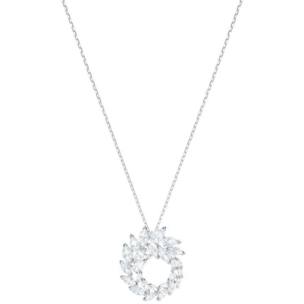 Swarovski Women's Necklace - Louison Swirl Leaf-Shaped Crystals Pendant | 5415989 ,