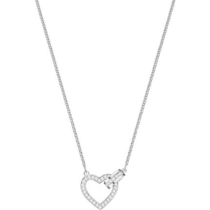 Swarovski Women's Necklace - Lovely Interlocking Heart and Circle Crystal | 5380703 ,