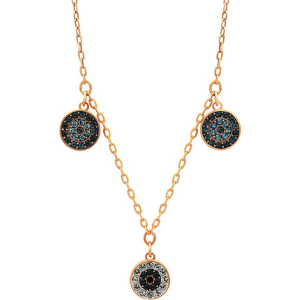 Swarovski Women's Necklace - Luckily Rose Gold Plated with Three Crystal | 5429129 ,