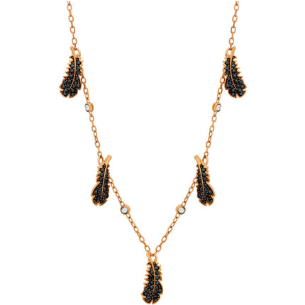 Swarovski Women's Necklace - Naughty Rose Gold Plated and Black Crystal | 5497874 ,