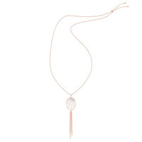 Swarovski Women's Necklace - Precisely Rose Gold Plated Spider Web Crystal | 5499887 ,