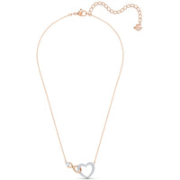 Swarovski Women's Necklace Set - Swarovski Infinity Heart Rose Gold | 5521040 ,