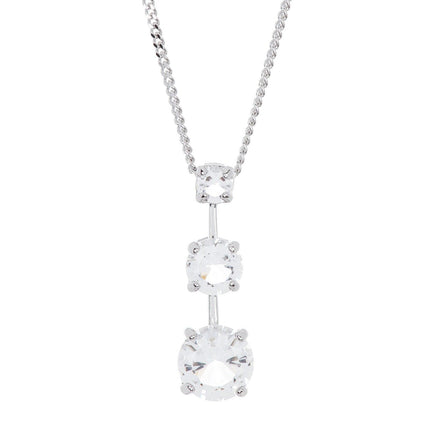 Swarovski Women's Necklace Set - Trio Crystal Platinum Plated | 1080189 ,