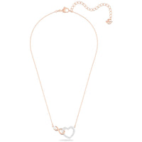 Swarovski Women's Necklace - Swarovski Infinity Heart Shape Rose Gold | 5518865 ,