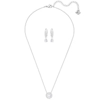 Swarovski Women's Pendant and Earring Set - Sparkling Dance Round Crystal | 5279018 ,