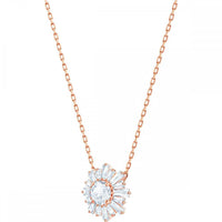 Swarovski Women's Pendant and Earring Set - Sunshine Rose Gold Plated | 5480468 ,