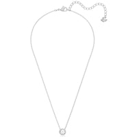 Swarovski Women's Pendant - Angelic Round Cut White Stone Rhodium Plated | 5567931 ,