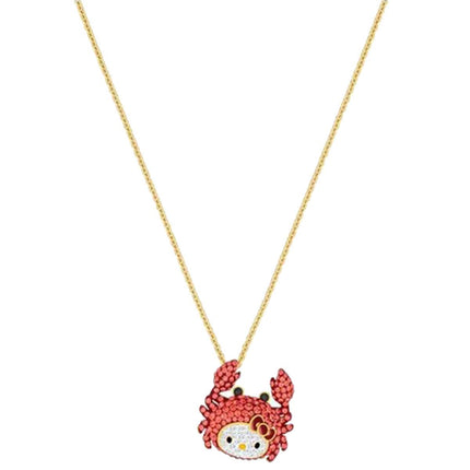 Swarovski Women's Pendant Necklace - Hello Kitty Crab Multi Colored | 5453217 ,