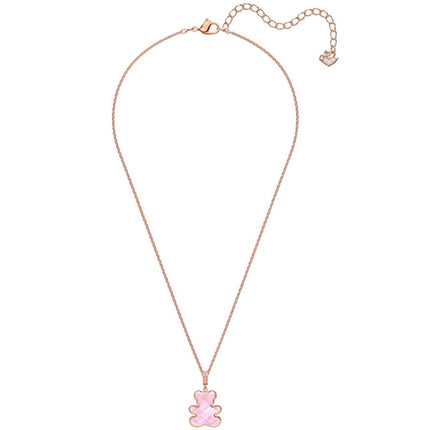 Swarovski Women's Pendant Necklace - Pink Teddy Rose Gold Plating | 5409512 ,