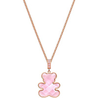 Swarovski Women's Pendant Necklace - Pink Teddy Rose Gold Plating | 5409512 ,