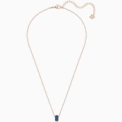 Swarovski Women's Pendant Necklace - Stone Blue Rose Gold Plated | 5389431 ,