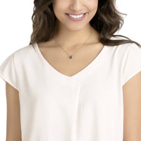 Swarovski Women's Pendant Necklace - Stone Blue Rose Gold Plated | 5389431 ,
