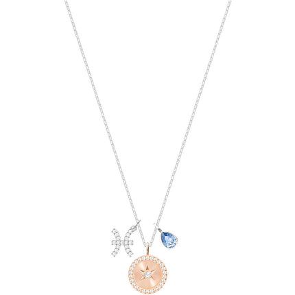 Swarovski Women's Pendant Necklace - Zodiac Pisces Sign Rhodium Plated | 5349219 ,