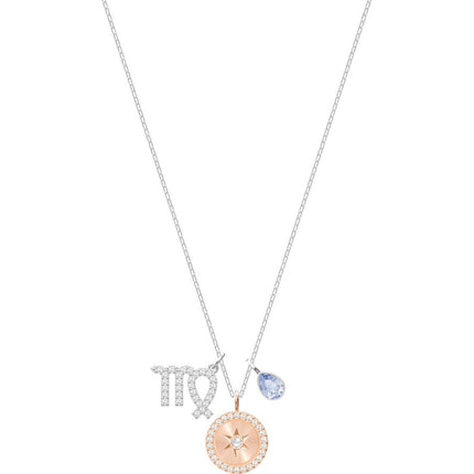Swarovski Women's Pendant Necklace - Zodiac Virgo Sign Rhodium Plated | 5349224 ,