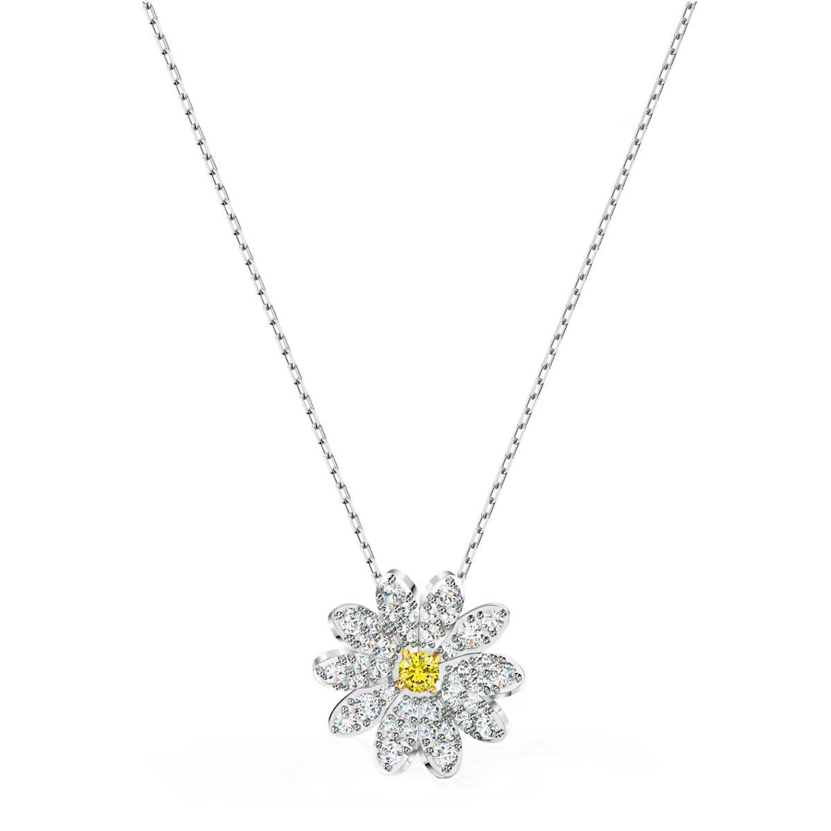 Swarovski Women's Pendant with Chain - Eternal Flower Crystals