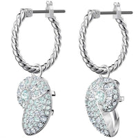 Swarovski Women's Pierced Earrings - Shell Nautilus Rhodium Plated | 5520670 ,