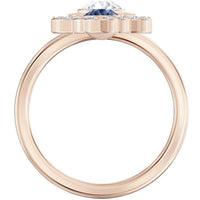 Swarovski Women's Ring - Duo Evil Symbolic Motif Rose Gold Plated, Size 6 | 5515441 ,