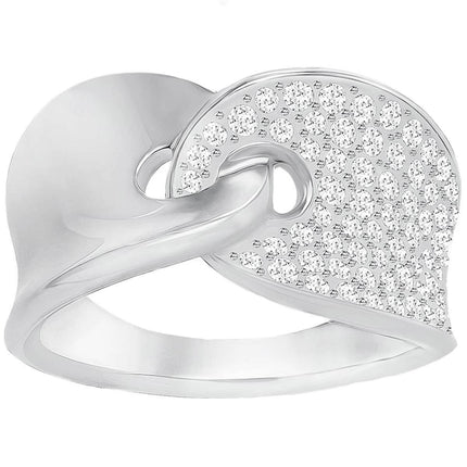 Swarovski Women's Ring - Guardian Rhodium Plated Crystal Pavé | 5295001 ,