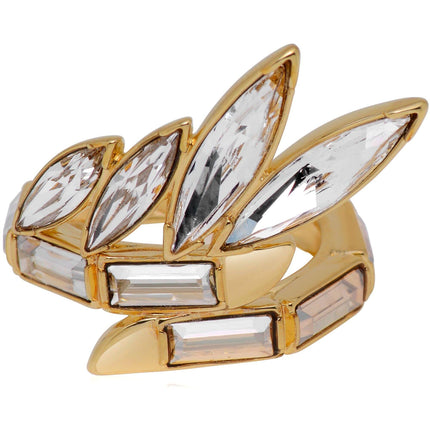 Swarovski Women's Ring - Wonder Woman Gold Tone Plated Crystal, Size 5.5 | 5546364 ,