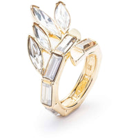 Swarovski Women's Ring - Wonder Woman Gold Tone Plated Crystal, Size 5.5 | 5546364 ,