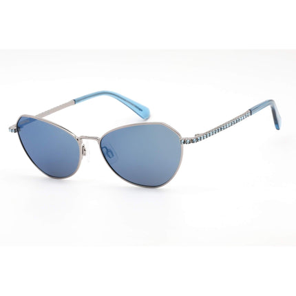 Swarovski Women's Sunglasses - Blue Mirror Lens Cat Eye Shape Frame | SK0386 14X ,