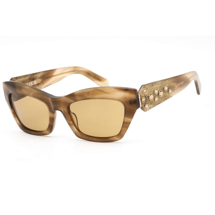 Swarovski Women's Sunglasses - Brown Lens Cat Eye Shape Plastic Frame | SK0381 47E ,