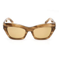 Swarovski Women's Sunglasses - Brown Lens Cat Eye Shape Plastic Frame | SK0381 47E ,