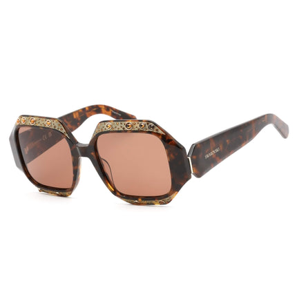Swarovski Women's Sunglasses - Brown Lens Square Shape Acetate Frame | SK0382 52E ,
