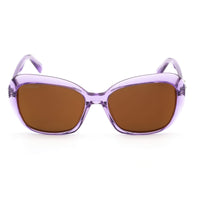 Swarovski Women's Sunglasses - Brown Mirror Lens Shiny Purple Frame | SK0383 81G ,