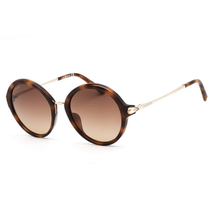 Swarovski Women's Sunglasses - Dark Havana Plastic Full Rim Round Frame | SK0285 52F ,