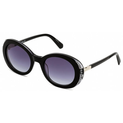 Swarovski Women's Sunglasses - Full Rim Black Plastic Oval Shape Frame | SK0281/S 05B ,