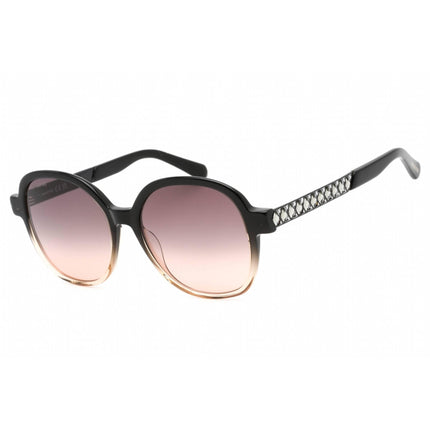 Swarovski Women's Sunglasses - Full Rim Black/Smoke Plastic Round Frame | SK0365 05B ,