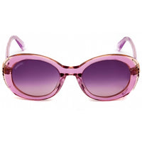 Swarovski Women's Sunglasses - Full Rim Lilac Plastic Oval Shape Frame | SK0281/S 80T ,